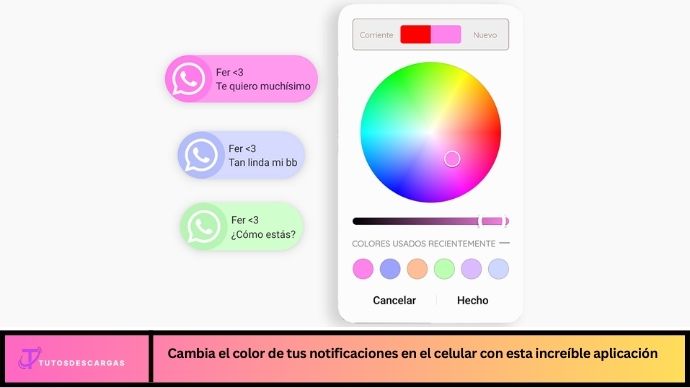 Cambia el color de tus notificaciones en el celular con esta increíble aplicación