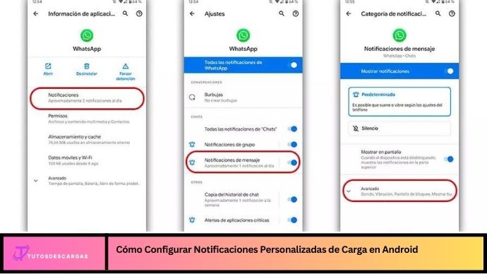 Cómo Configurar Notificaciones Personalizadas de Carga en Android