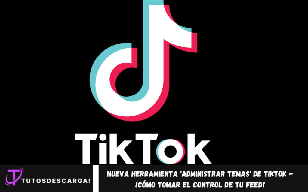 Nueva herramienta 'Administrar temas' de TikTok