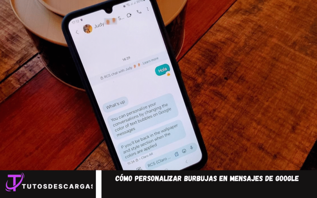 Cómo personalizar burbujas en Mensajes de Google