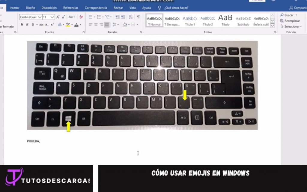 Cómo usar emojis en Windows