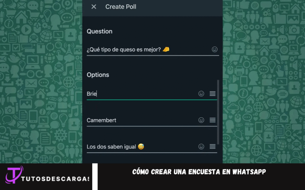 Cómo crear una encuesta en WhatsApp
