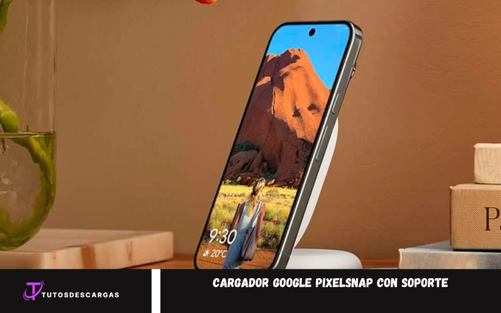 Cargador Google PixelSnap con soporte